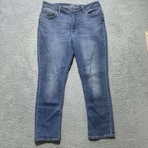 Lee Women's Straight Leg Denim Stretch Jeans Workwear Size 14m‎